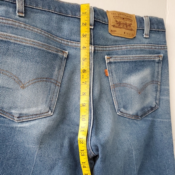 Vintage Levi's 1970's Orange Tab 517. 36X31. GVPWC. Blue Jean. - Picture 9 of 13